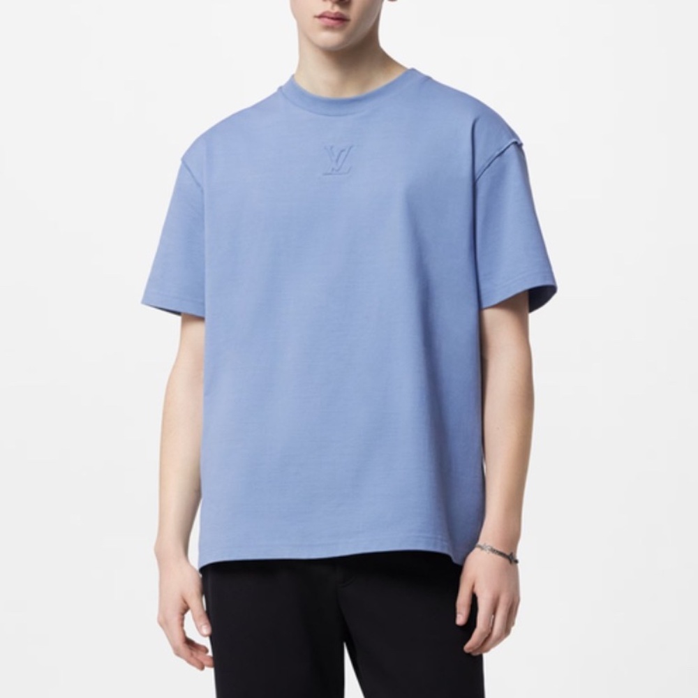 Embossed LV cotton t shirt
